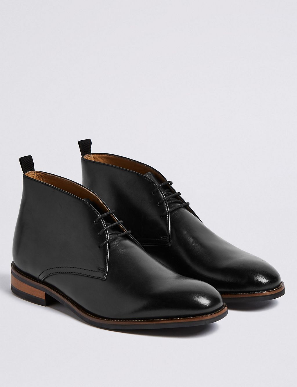 Wide Fit Leather Chukka Boots 2 of 6