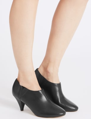 cone heel shoe boots