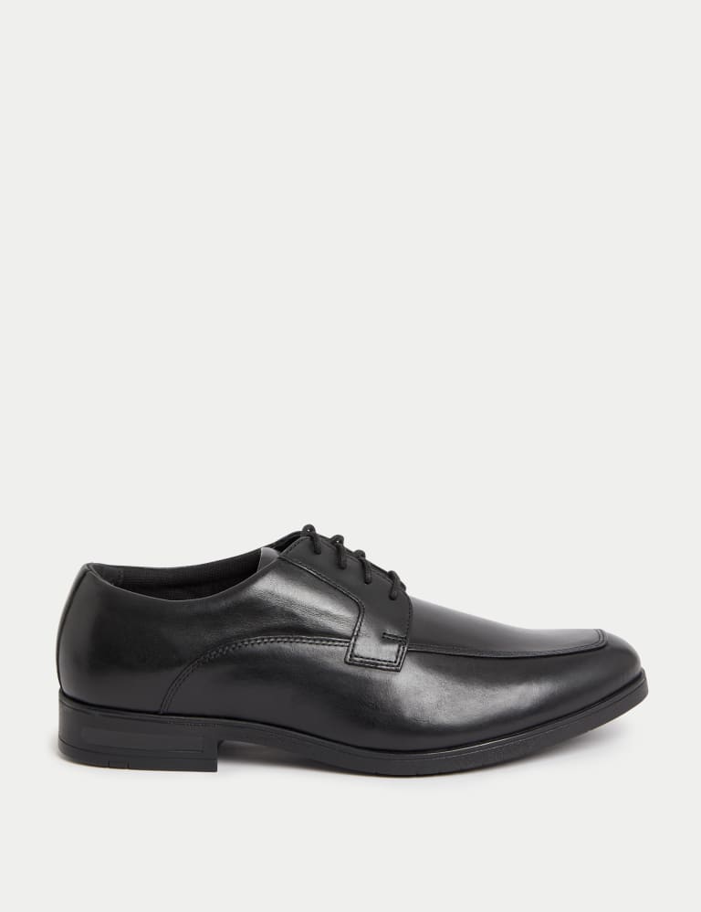 Men's Lace Up Shoe with Rubber Heel in Black, Hawes & Curtis