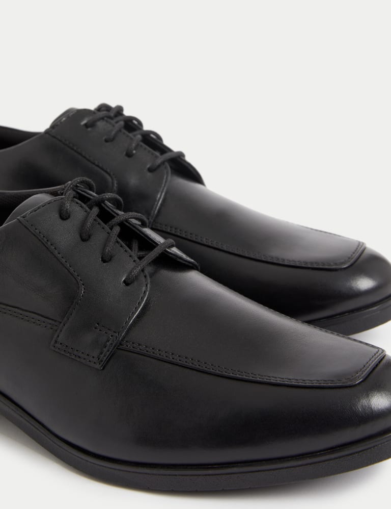Wide Fit Leather Derby Shoes
