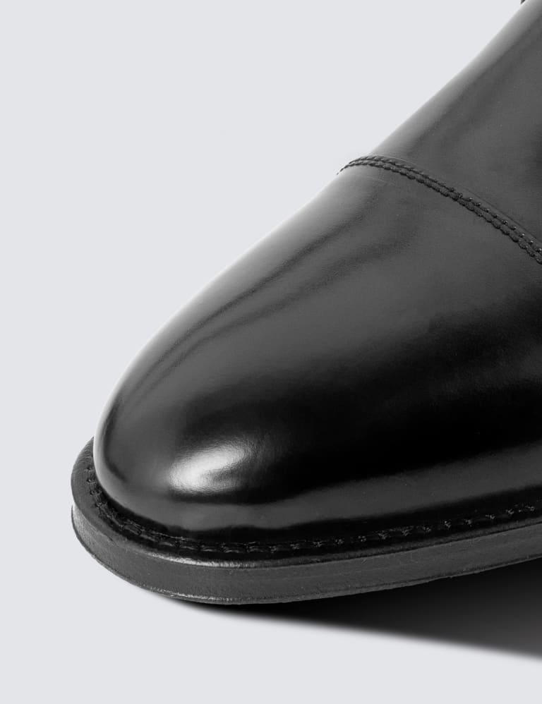 Wide Fit Leather Double Monk Strap Shoes