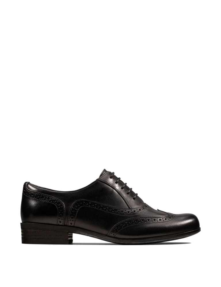 Wide Fit Leather Flat Brogues CLARKS M S