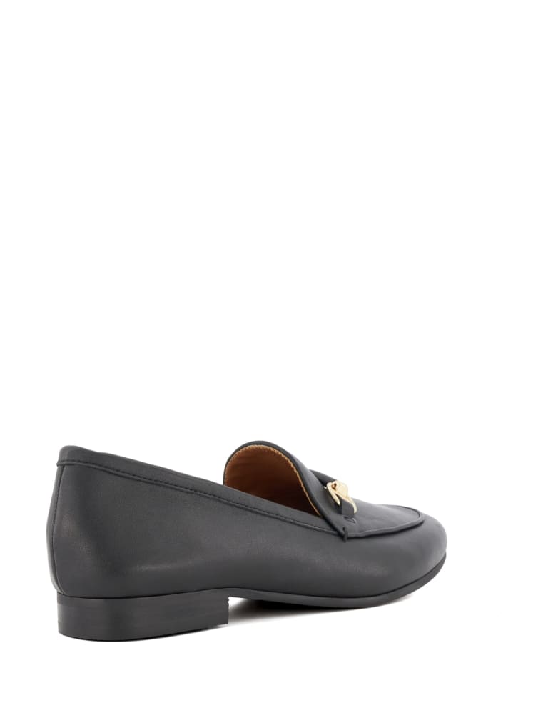 Wide Fit Leather Flat Loafers Dune London M S