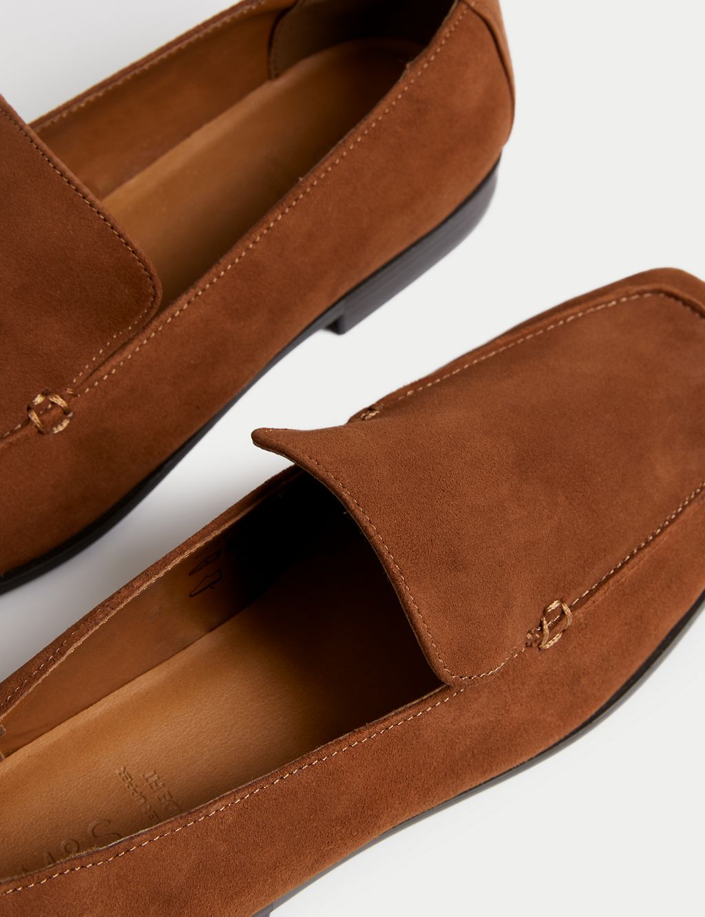 Wide Fit Leather Flat Loafers 2 of 3