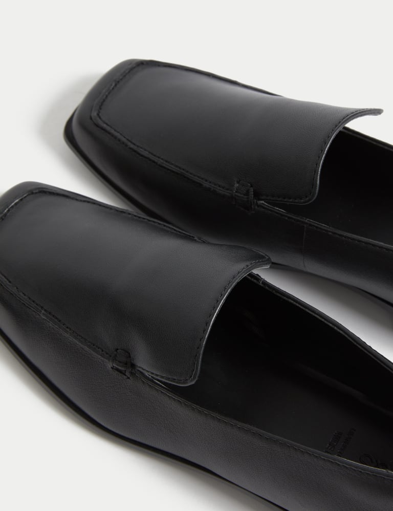 Wide Fit Leather Flat Loafers 3 of 3