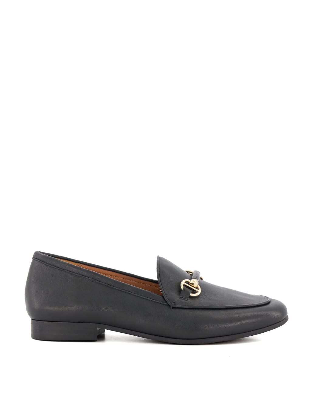 Wide Fit Leather Flat Loafers 3 of 5