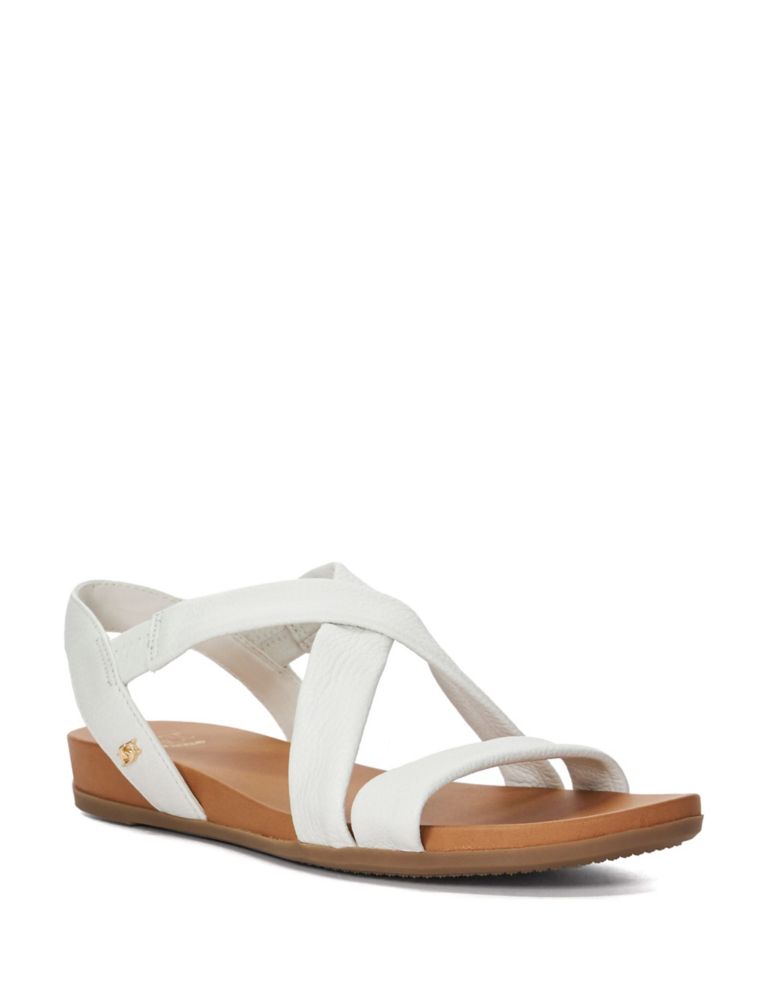 Wide Fit Leather Flat Sandals 2 of 5
