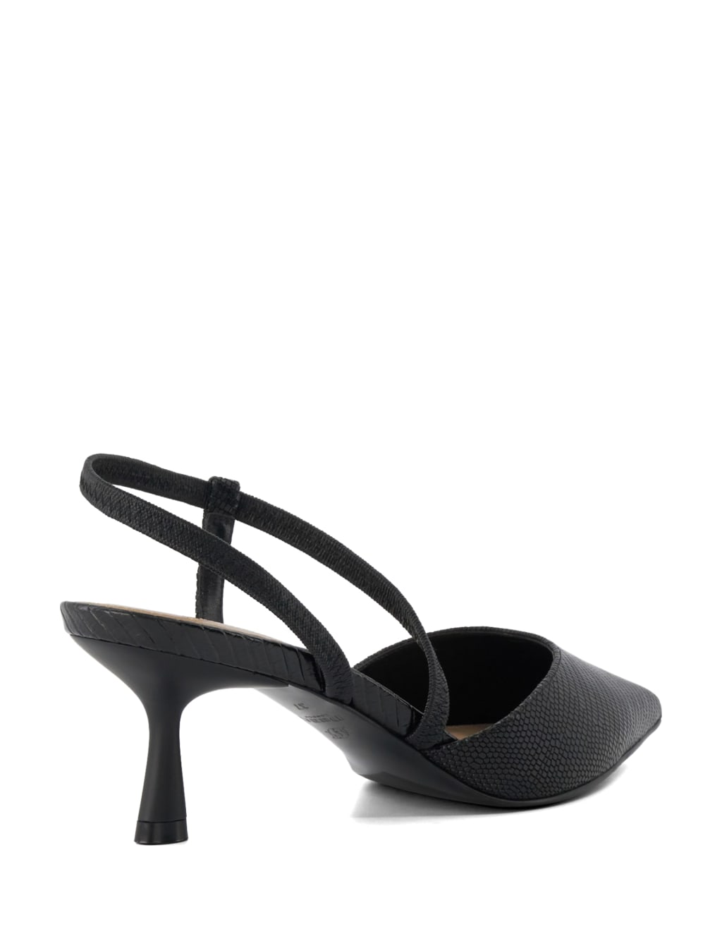 Wide Fit Leather Kitten Heel Court Shoes Dune London M&S