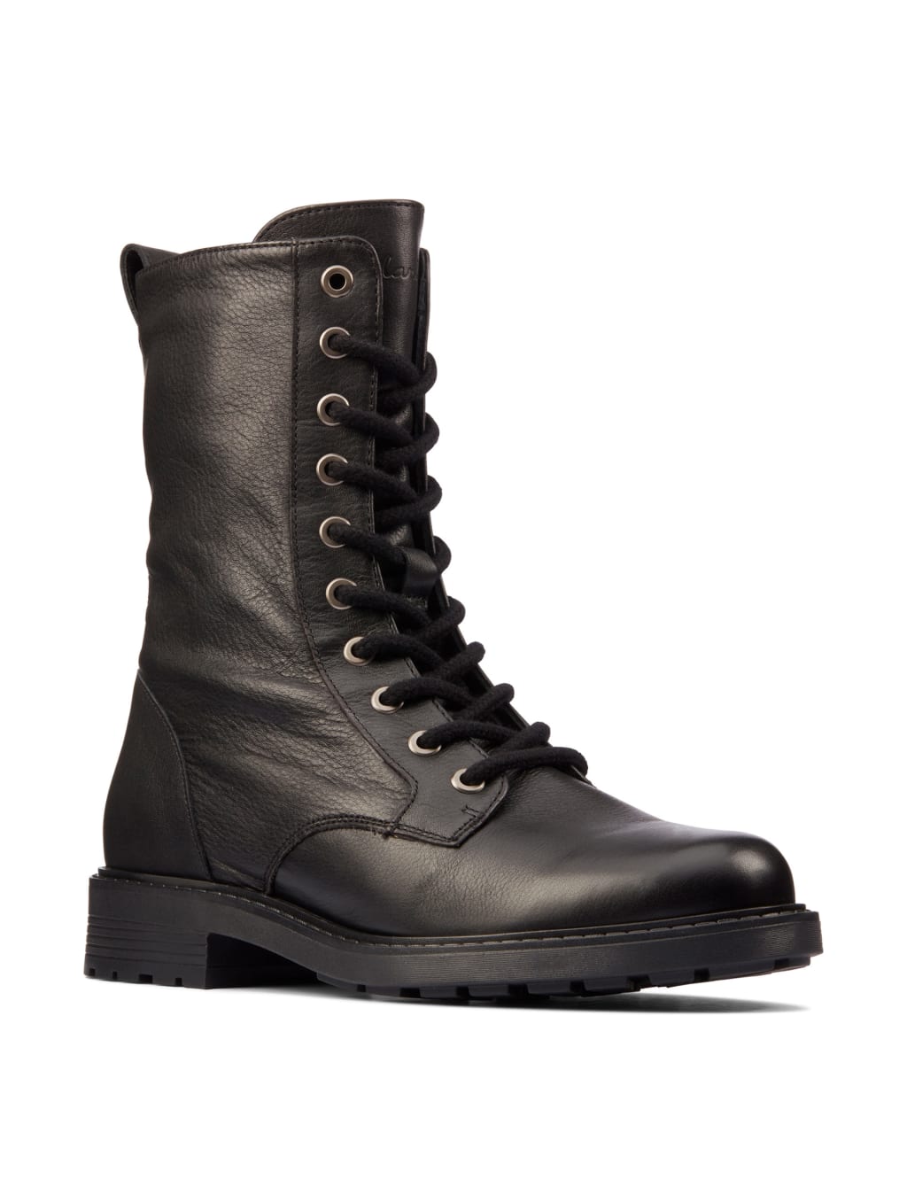 Clarks block heel boots shop