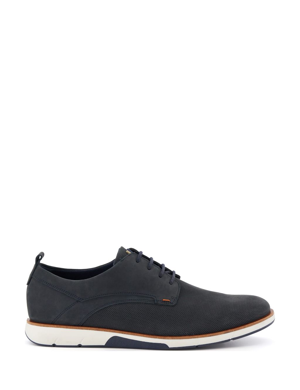 Wide Fit Leather Lace Up Trainers 3 of 5