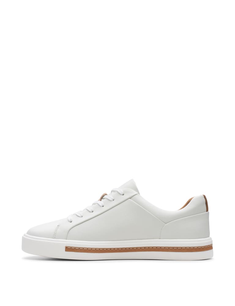 Wide Fit Leather Lace Up Trainers CLARKS M S