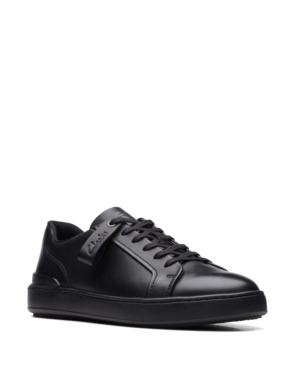 Wide Fit Leather Lace Up Trainers CLARKS M S