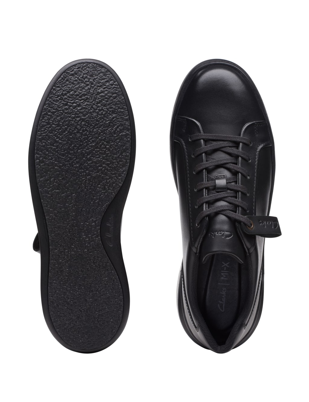 Wide Fit Leather Lace Up Trainers | CLARKS | M&S