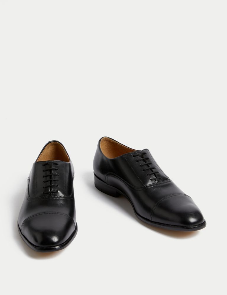 Wide Fit Leather Oxford Shoes 2 of 4