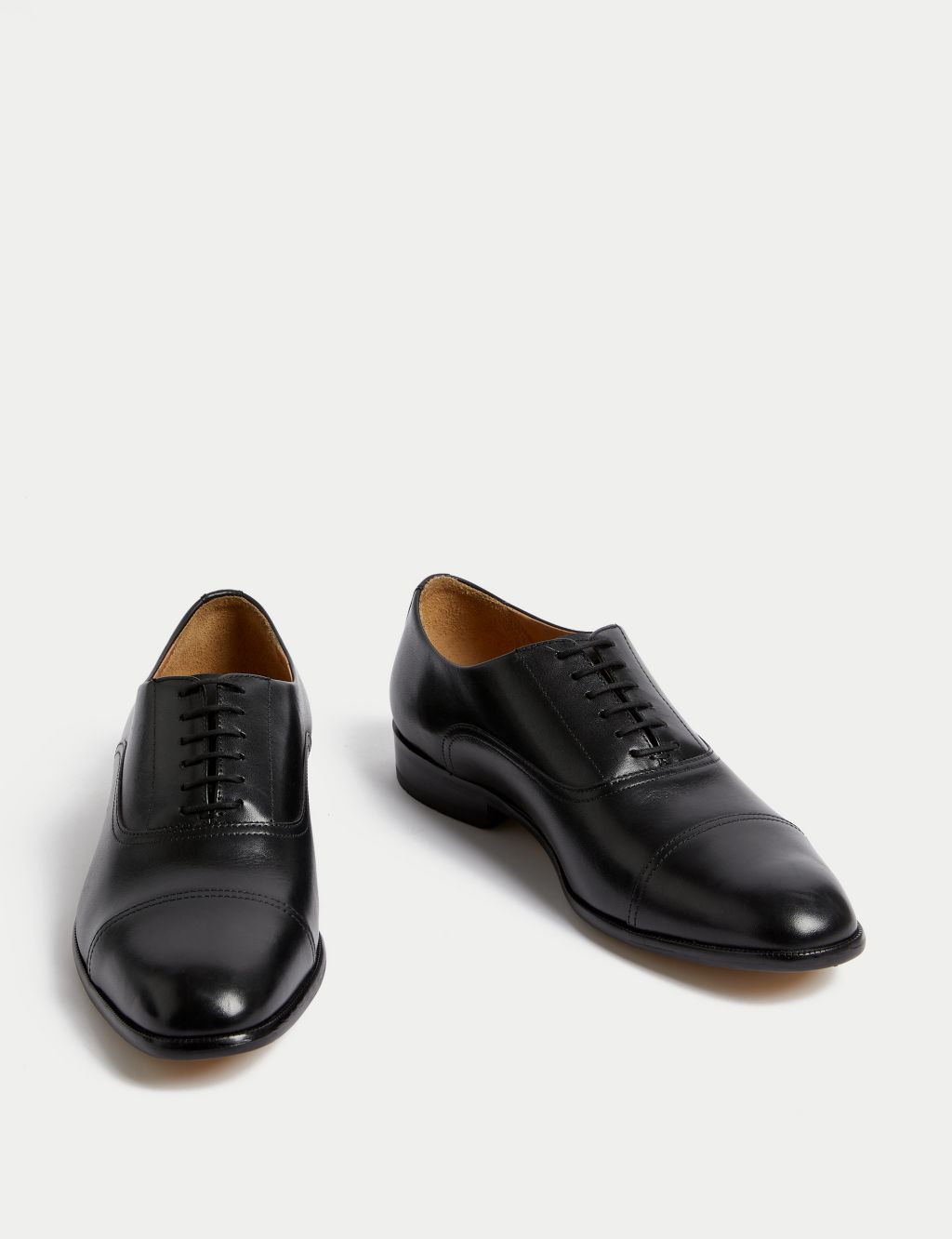 Wide Fit Leather Oxford Shoes | Autograph | M&S