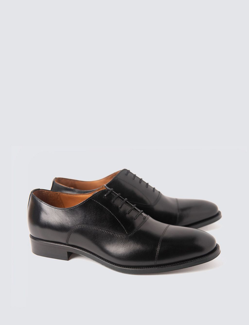 Wide Fit Leather Oxford Shoes 3 of 4