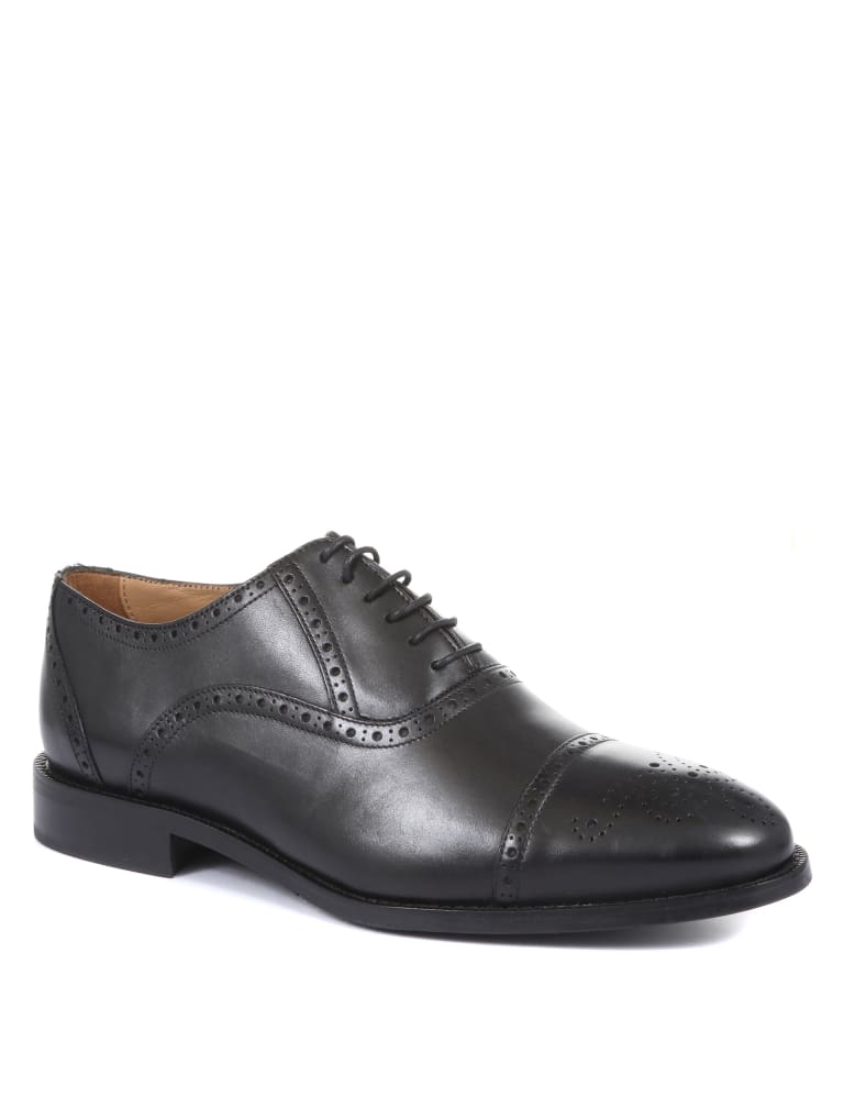 Wide Fit Leather Oxford Shoes 2 of 6