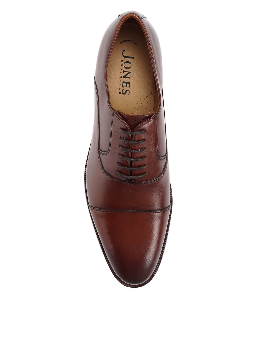 Wide Fit Leather Oxford Shoes 2 of 5