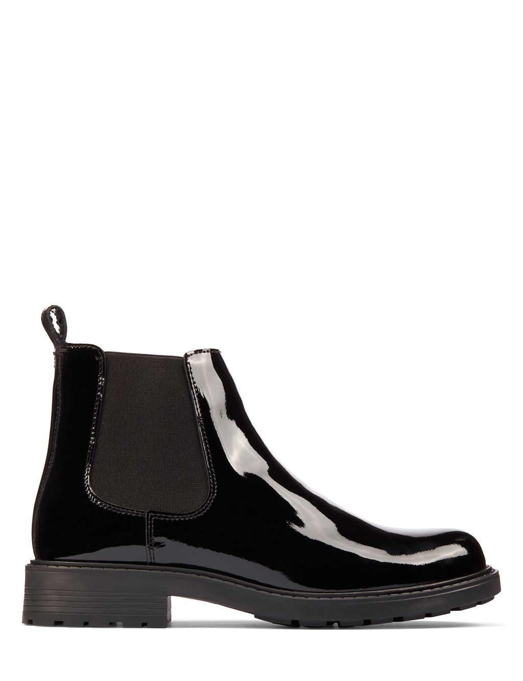 Wide Fit Leather Patent Chelsea Boots 3 of 7