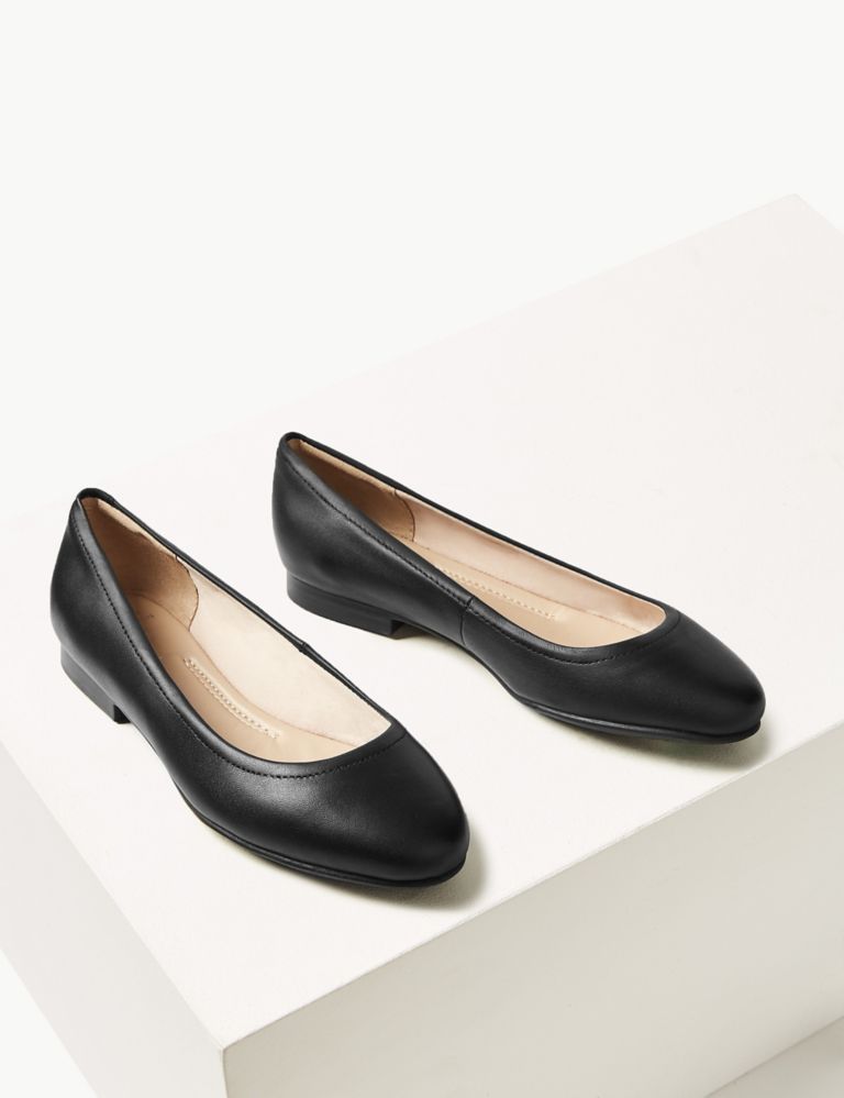 Wide Fit Leather Pumps | M&S Collection | M&S