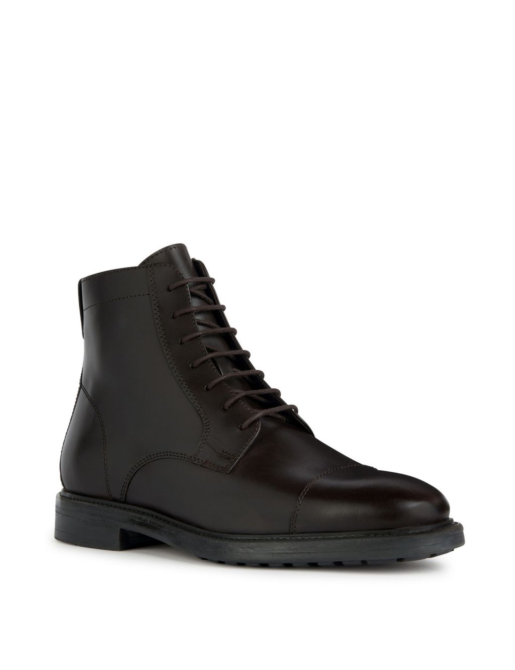 Wide Fit Leather Side Zip Casual Boots | Geox | M&S