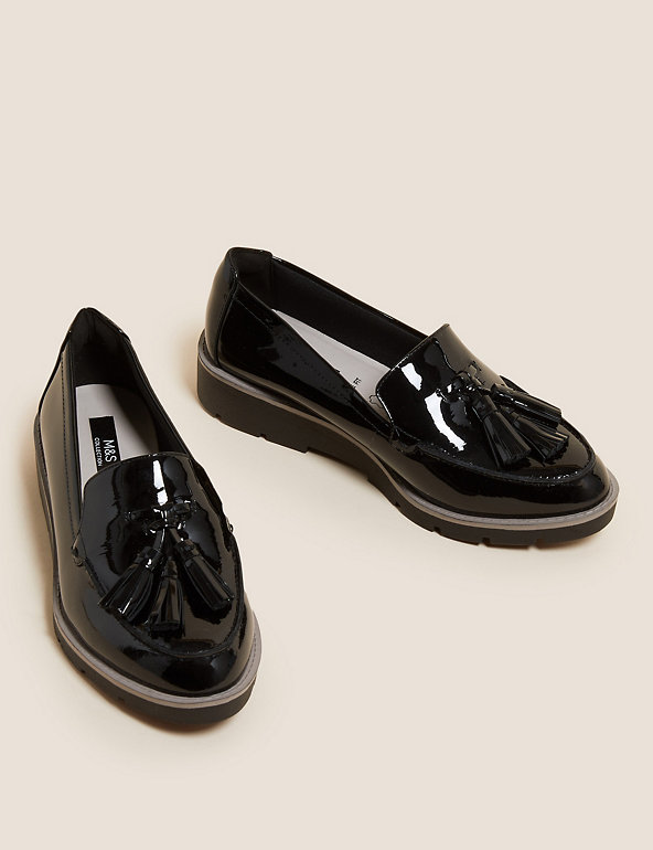 PLEASE SEE SIZING BEFORE PURCHASE Boys Spanish Style Patent Tassel Shoes