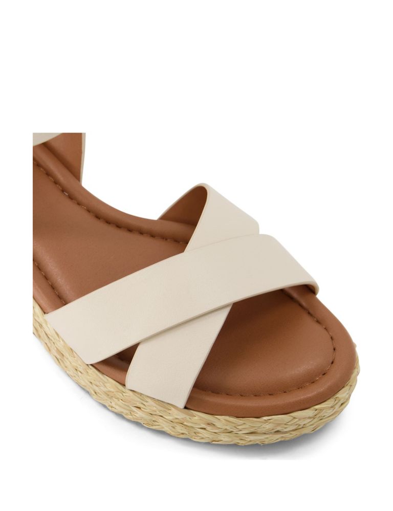 Wide Fit Leather Wedge Espadrilles 5 of 5