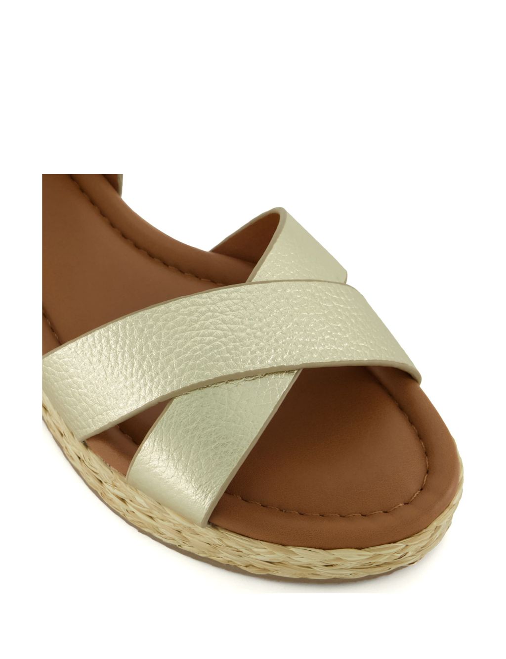 Wide Fit Leather Wedge Espadrilles 6 of 6