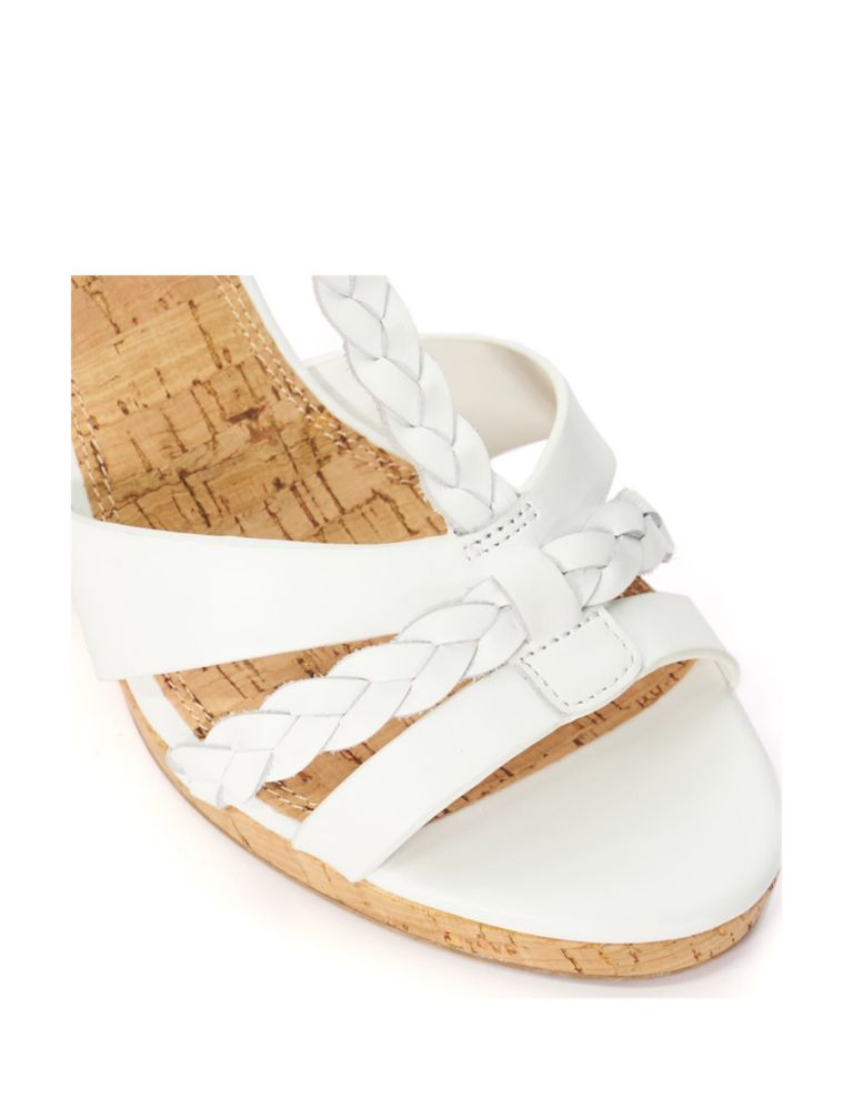Wide Fit Leather Wedge Sandals 5 of 5