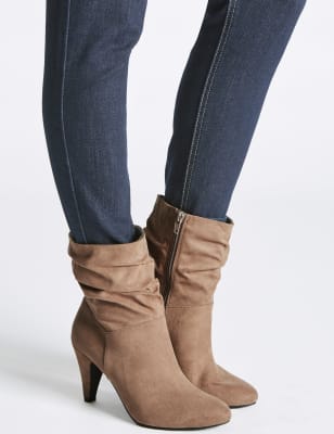 Mid calf length boots clearance wide fit