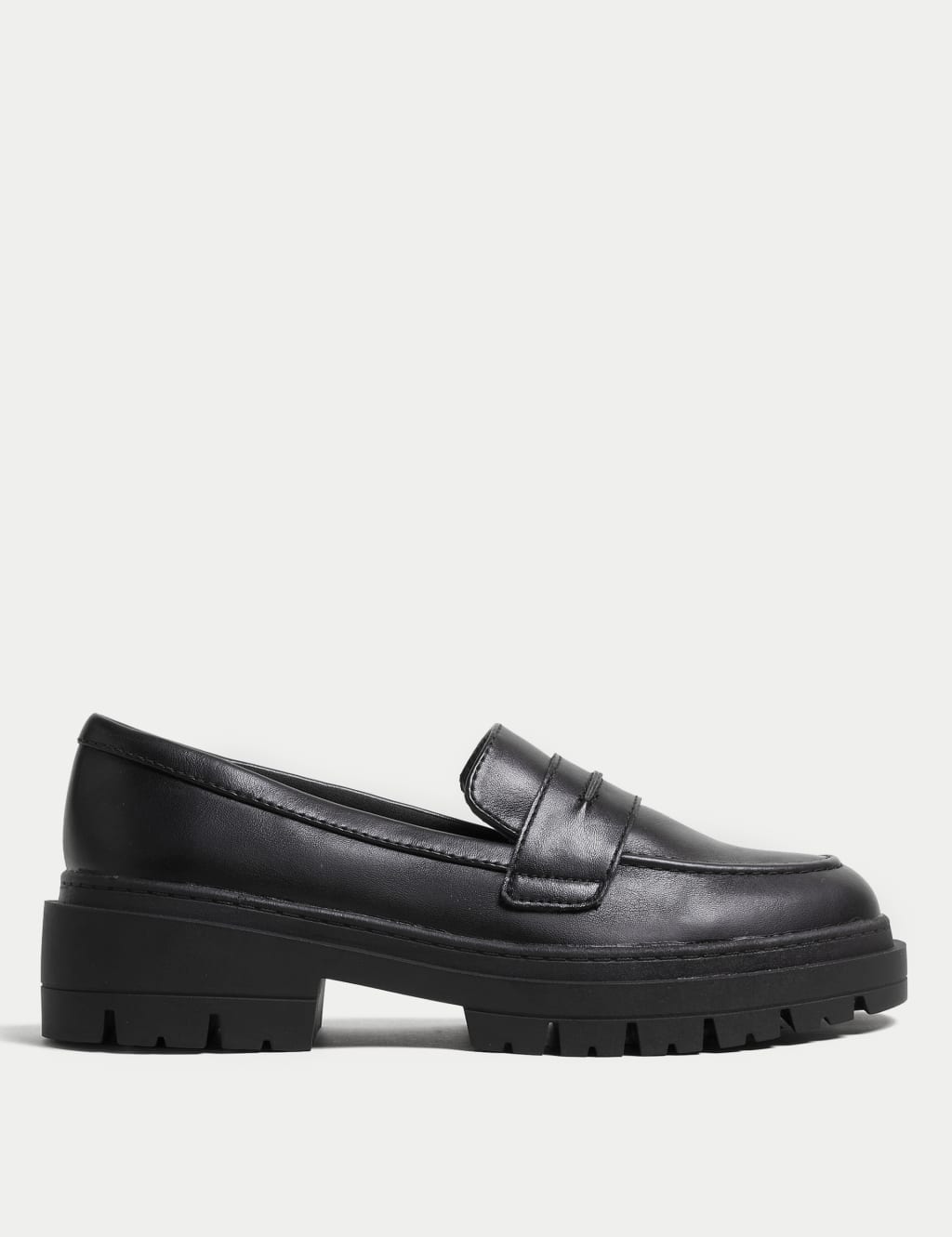 Wide Fit Slip On Flatform Loafers 3 of 4