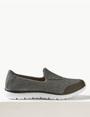slip on wide fit trainers