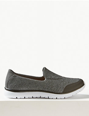 Wide Fit Slip-on Trainers Image 2 of 5