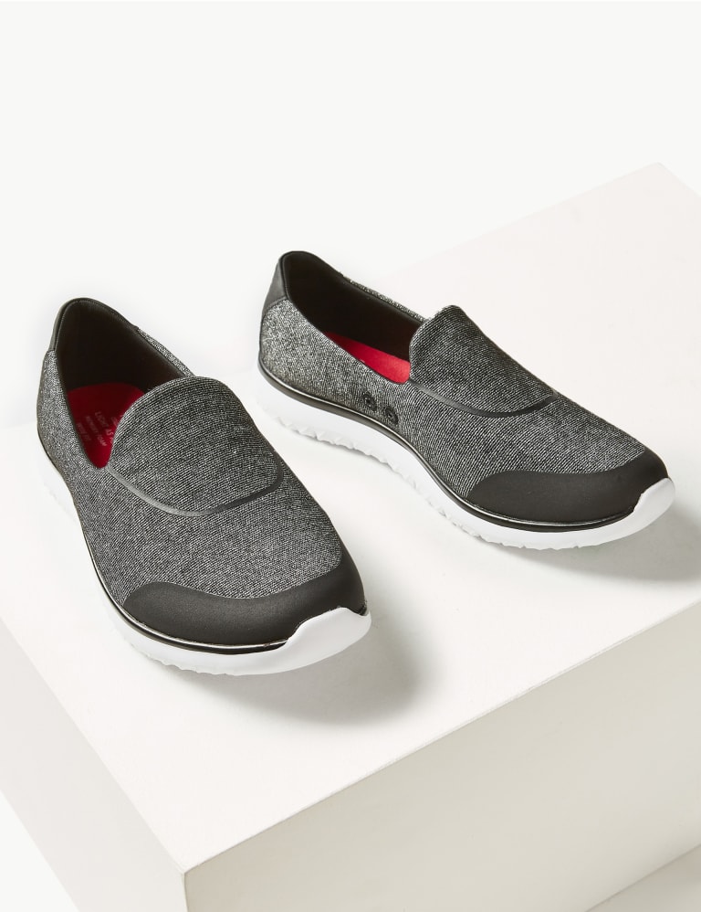 slip on trainers womens wide fit