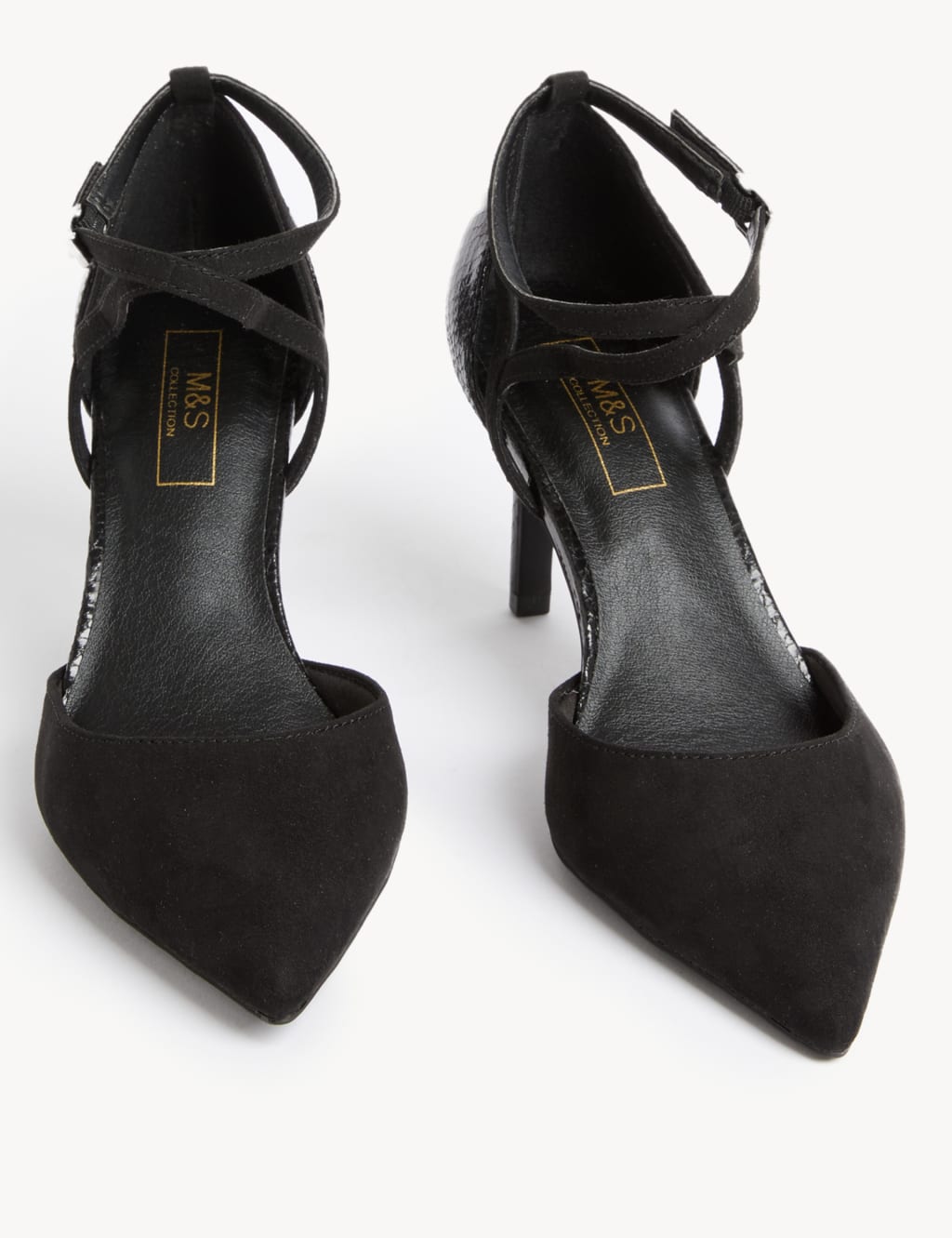 M and s black heels discount