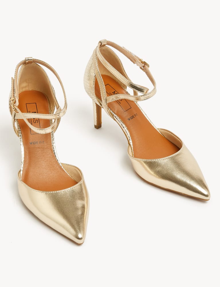 M&s gold new arrivals shoes