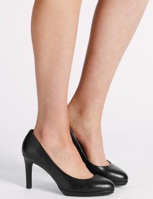 Wide fit on sale stiletto court shoes