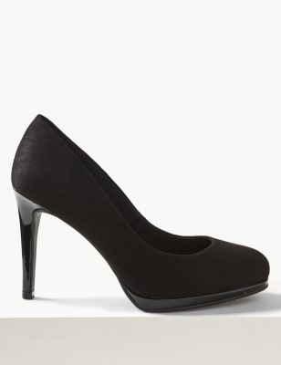 platform wide fit heels