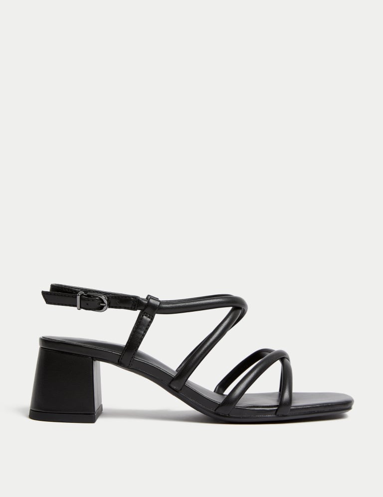 Wide Fit Strappy Block Heel Sandals 1 of 3