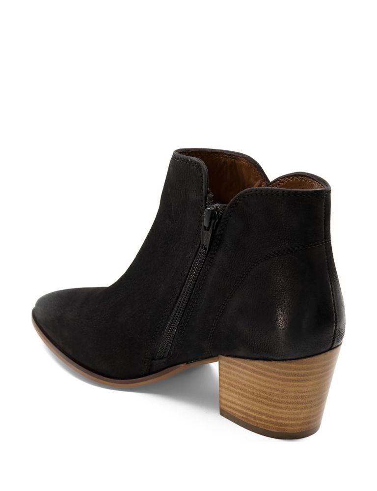 Wide Fit Suede Block Heel Ankle Boots 4 of 5