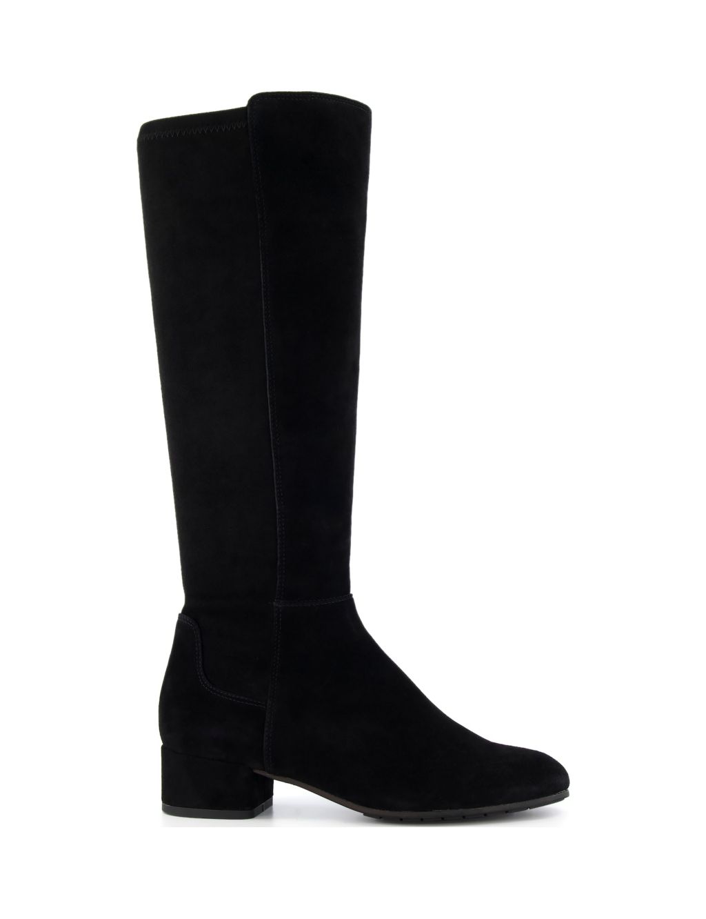 Buy Wide Fit Suede Block Heel Knee High Boots | Dune London | M&S