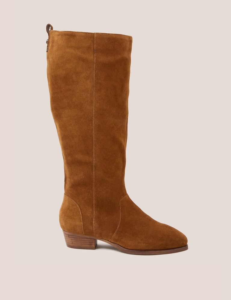 Suede wide fit boots new arrivals