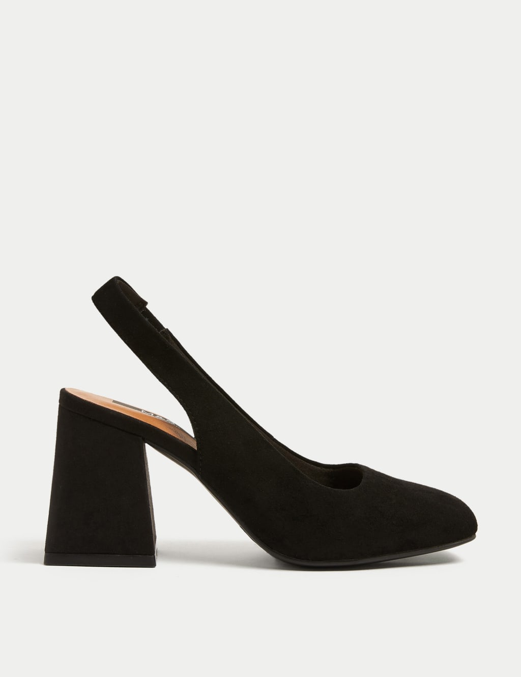 wide fit black slingback shoes