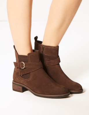 M&s suede hot sale chelsea boots