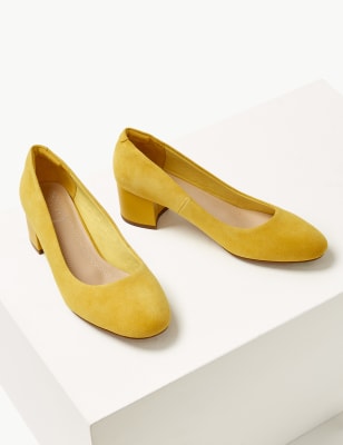 yellow shoes wide fit