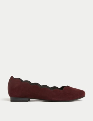 Burgundy ballet clearance pumps