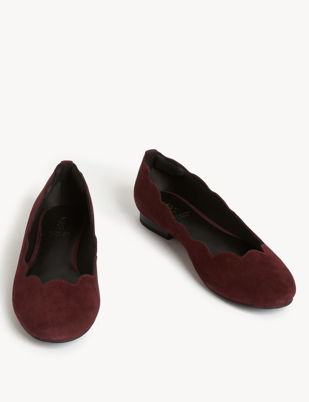 Wide Fit Suede Flat Ballet Pumps M S Collection M S