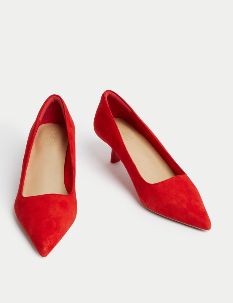 M&s red court shoes on sale