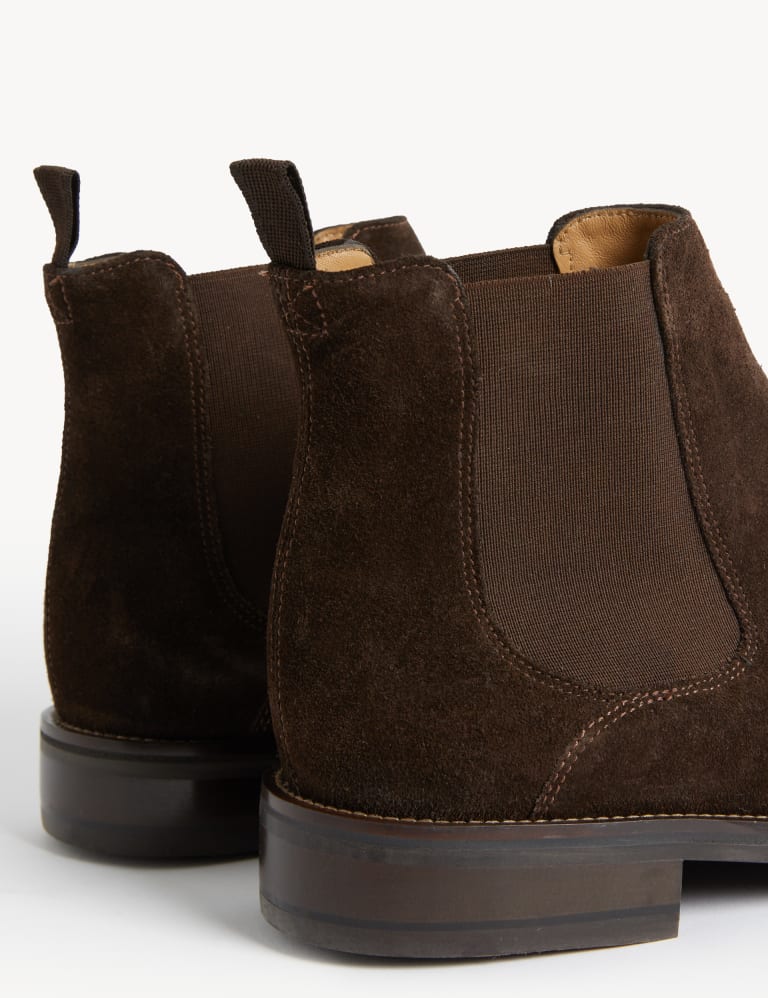 Wide Fit Suede Pull-On Chelsea Boots 3 of 4