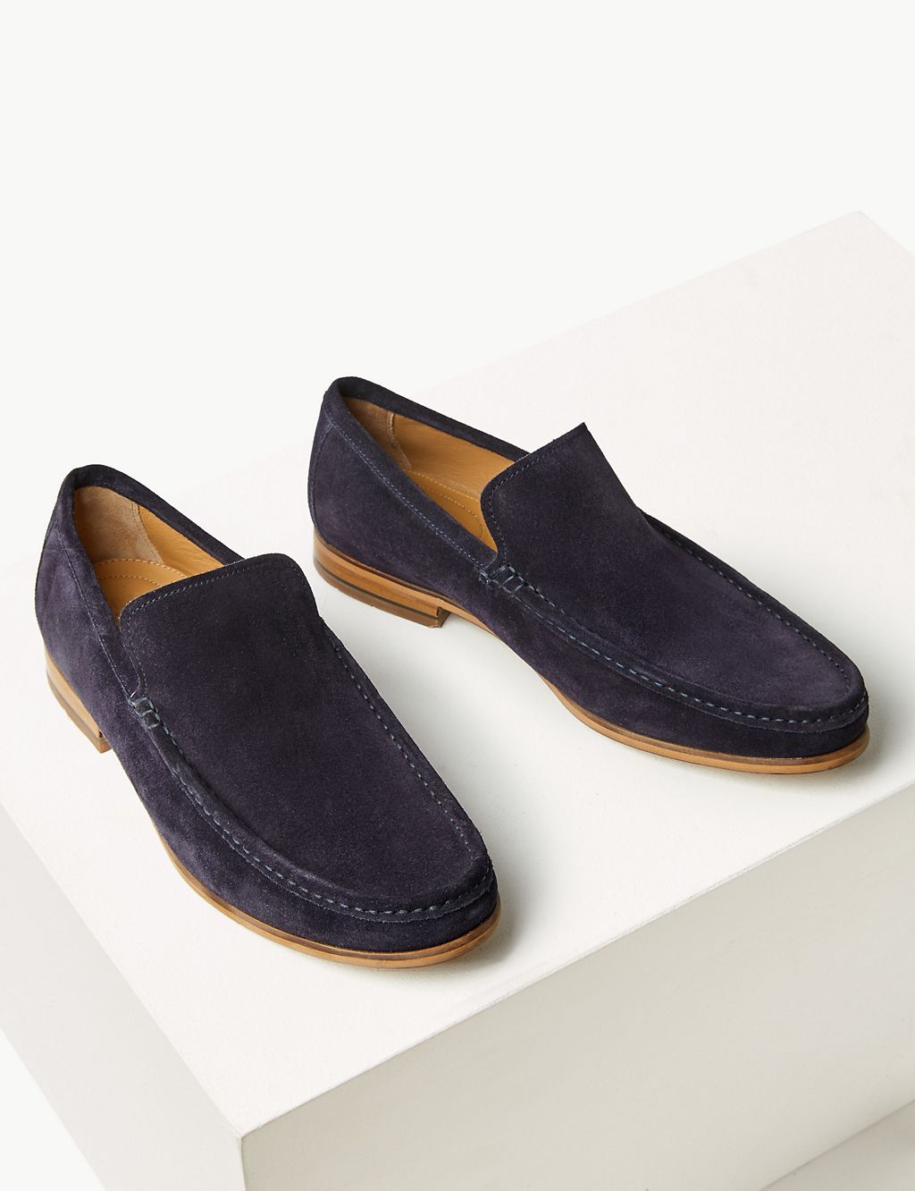 Wide Fit Suede Slip-on Loafers 2 of 5